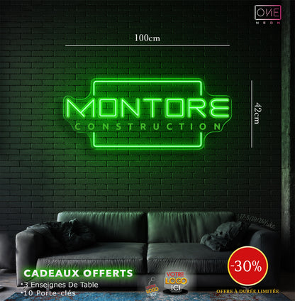 Montore construction | LED Neon Sign (waterproof)
