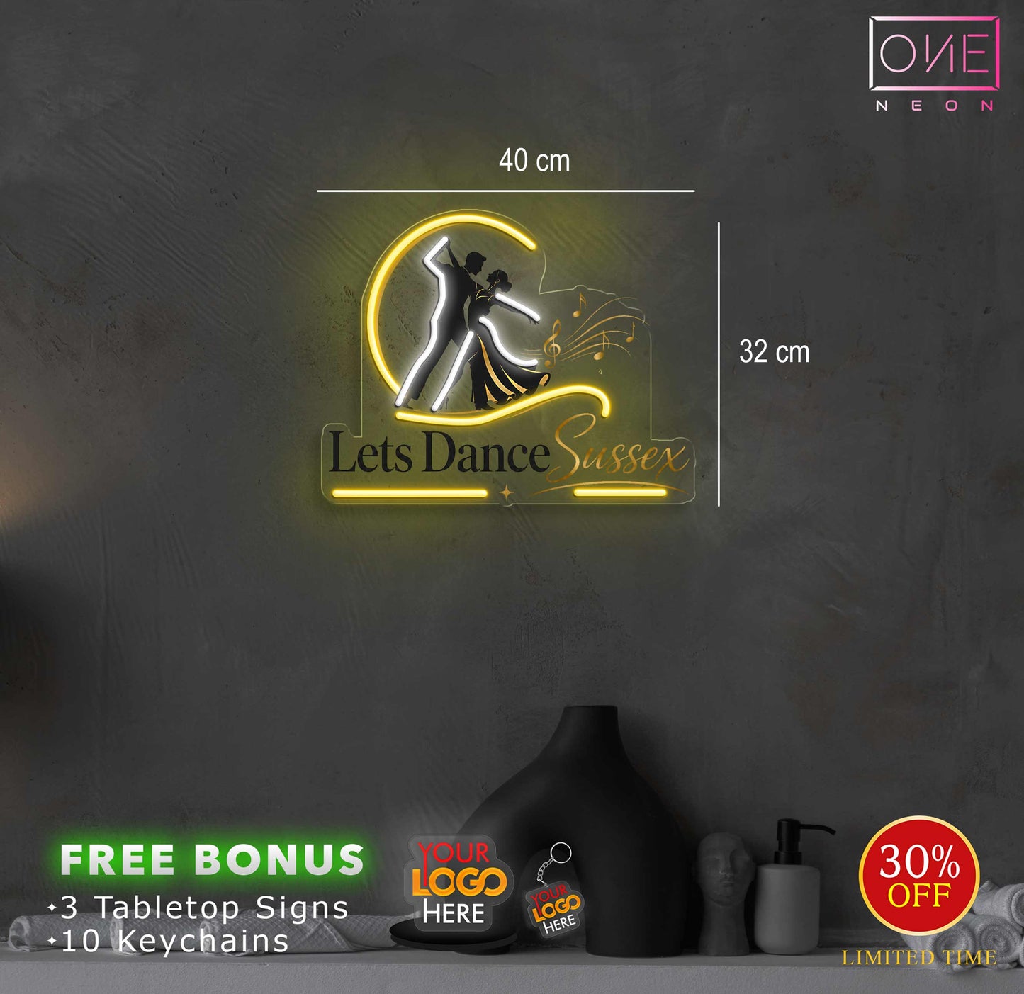 Lets Dance Sussex | LED Neon Sign