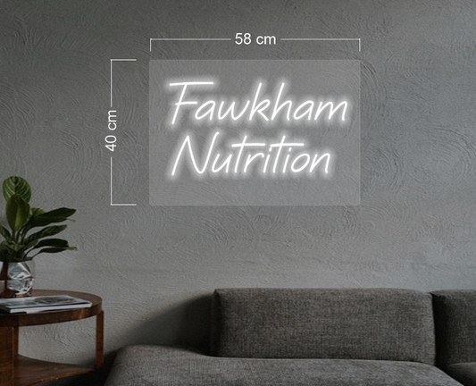 FAWKHAM NUTRITION+ Hearts ( 2 signs) | Led Neon Sign