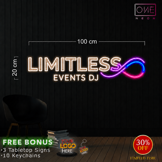 Limitless Events DJ | LED Neon Sign