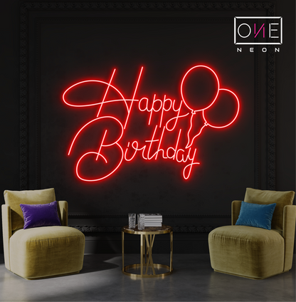 Happy Birthday Led Neon Sign