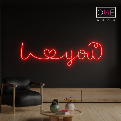 I Love You Led Neon Sign