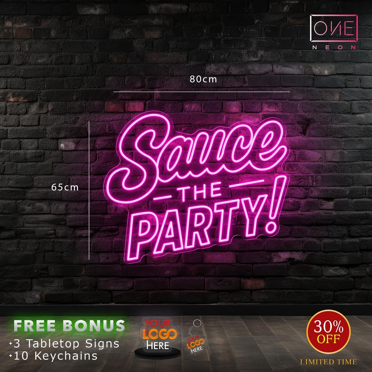 SAUCE THE PARTY | LED Neon Sign (waterproof)