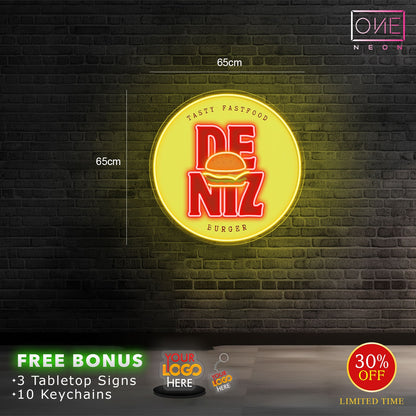 DENIZ Logo | LED Neon Sign