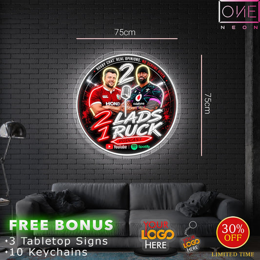 2 LADS 1 RUCK | LED Neon Sign