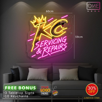 KC SERVICING & REPAIRS | LED Neon Sign