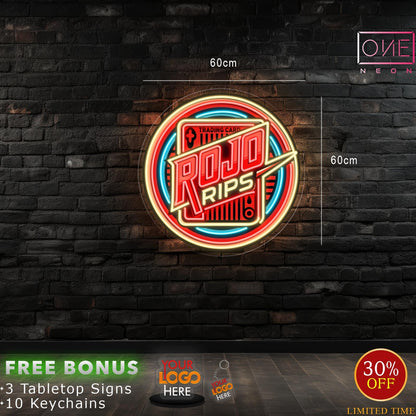 ROJO RIPS | LED Neon Sign (waterproof)