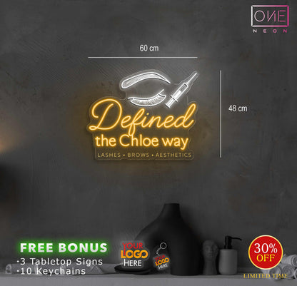 DEFINED THE CHLOE WAY | LED Neon Sign