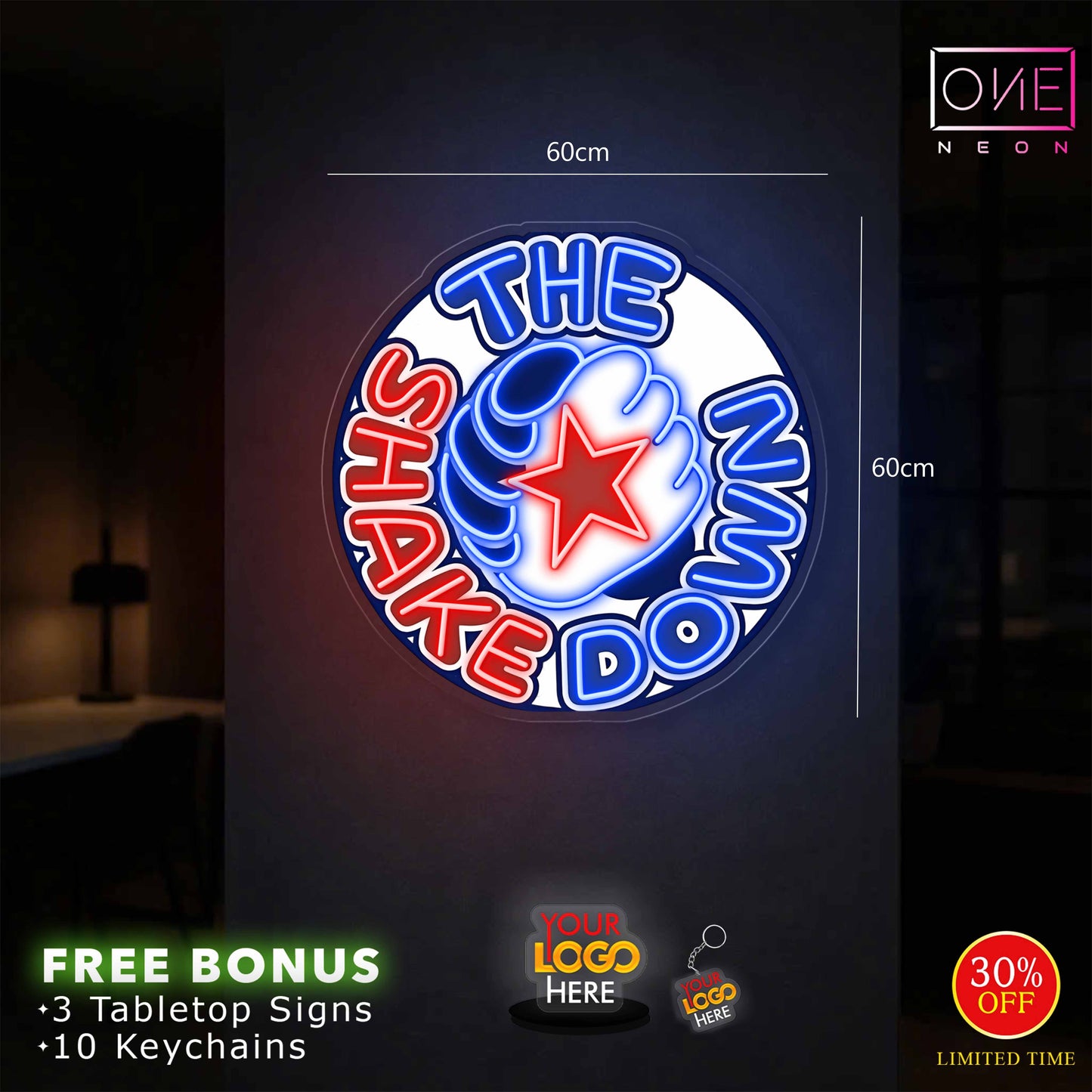 THE SHAKE DOWN | LED Neon Sign
