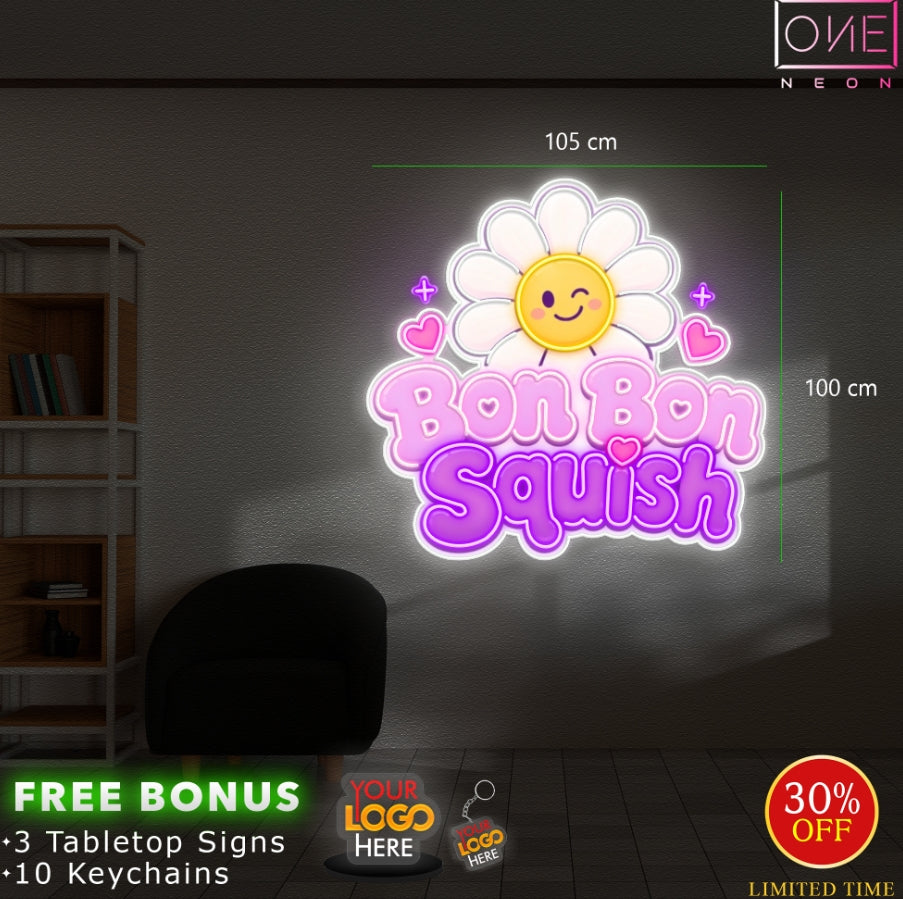 BON BOM SQUISH | LED Neon Sign