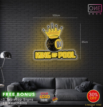 KING OF POOL | LED Neon Sign