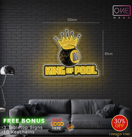 KING OF POOL | Tabletop signs (100 pcs)