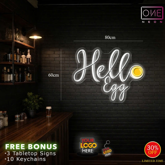 HELLO EGG | LED Neon Sign