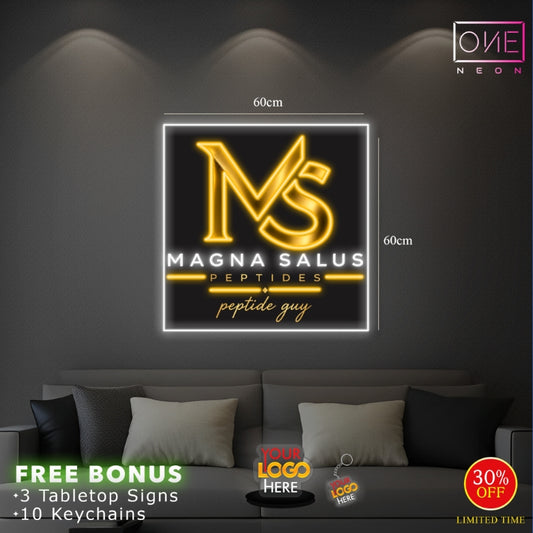 MAGNA SALUS PEPTIDES | LED Neon Sign