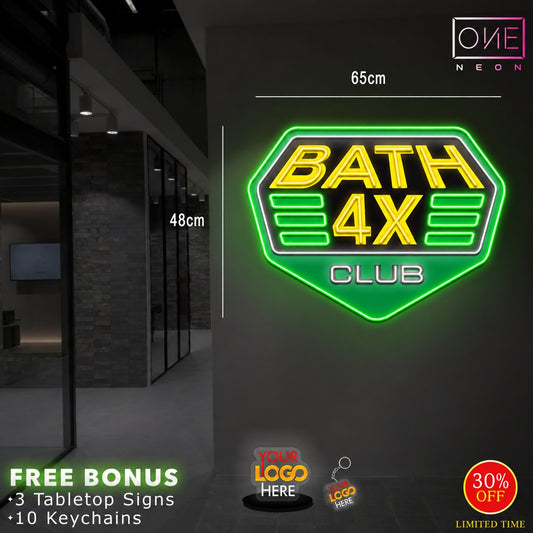 BATH 4X CLUB | LED Neon Sign