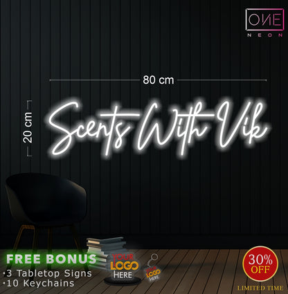 Scents With Vik | LED Neon Sign