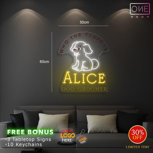 ALICE DOG GROOMER | LED Neon Sign