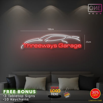 THREEWAYS GARAGE | LED Neon Sign