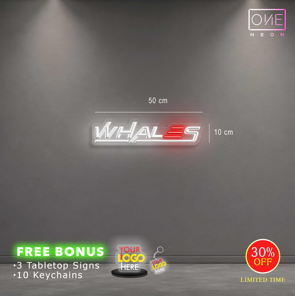 WHALES | LED Neon Sign