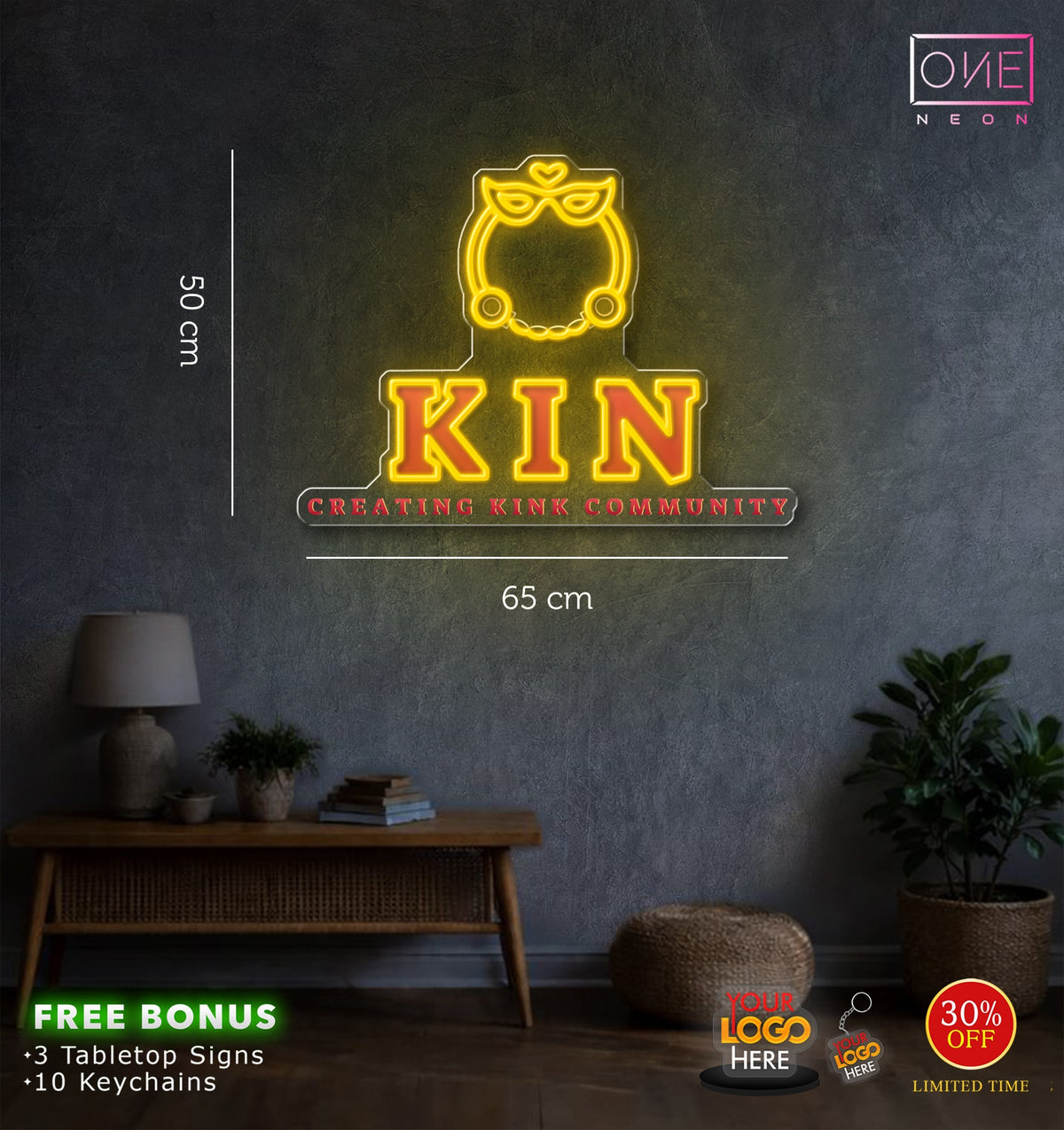 KIN logo | LED Neon Sign