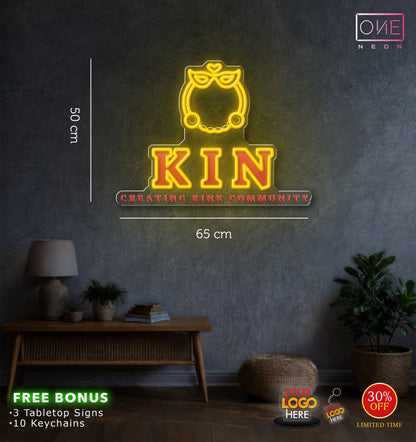 KIN logo | LED Neon Sign