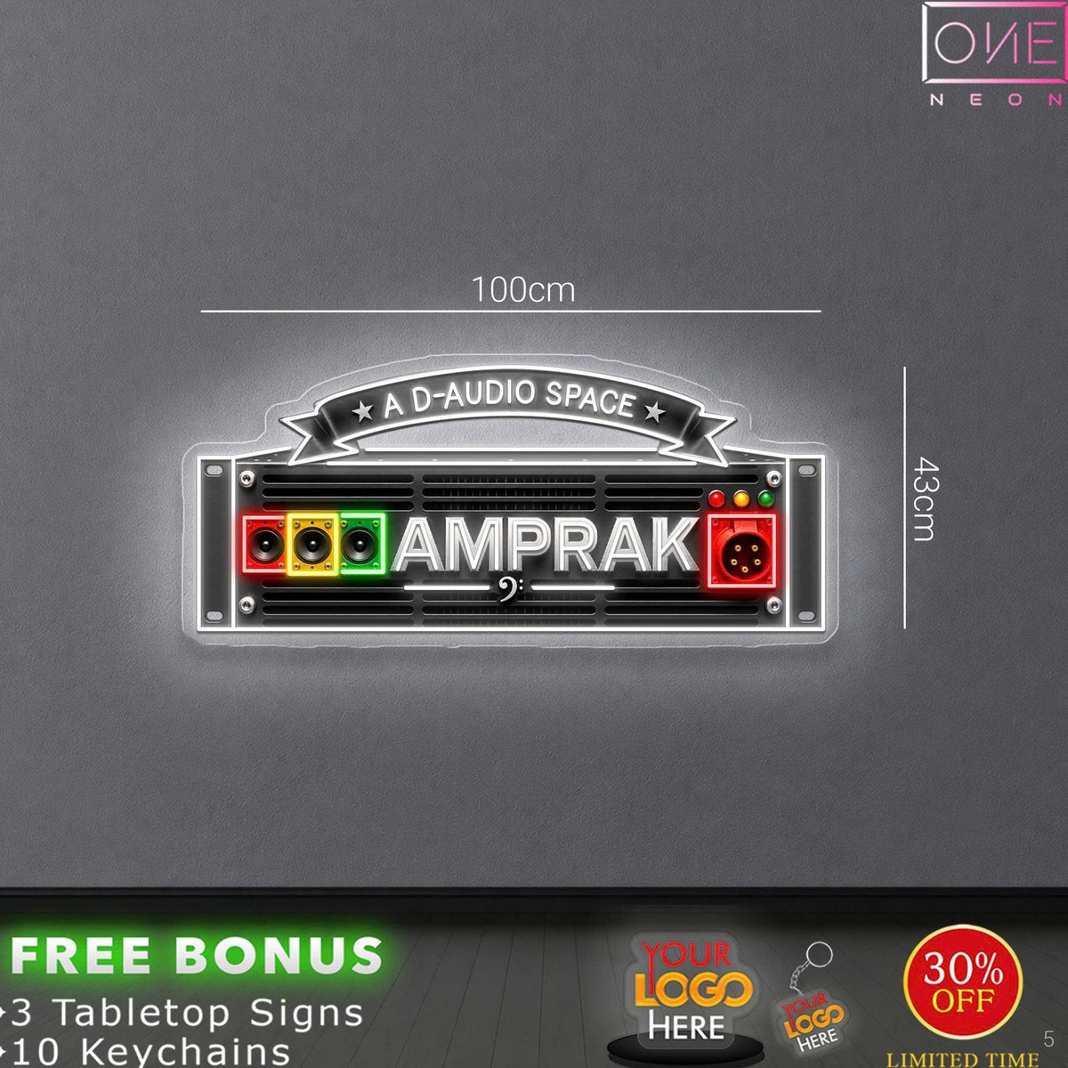 DEAN WILLIAMS CUSTOM LOGO | LED Neon Sign (4 signs)