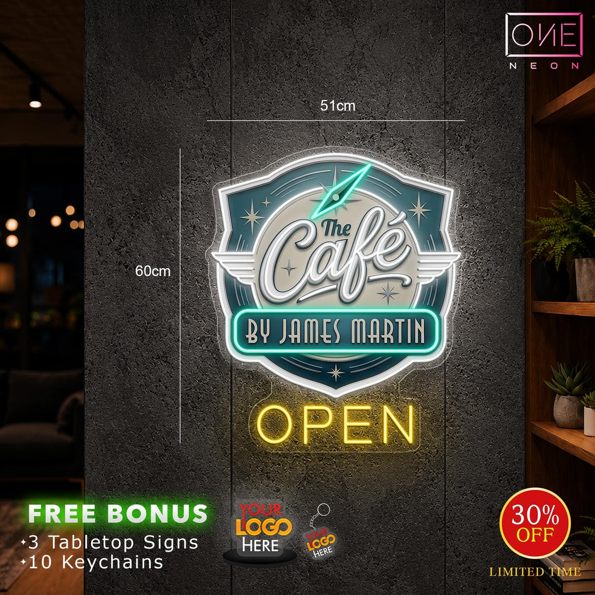 CAFE OPEN | LED Neon Sign
