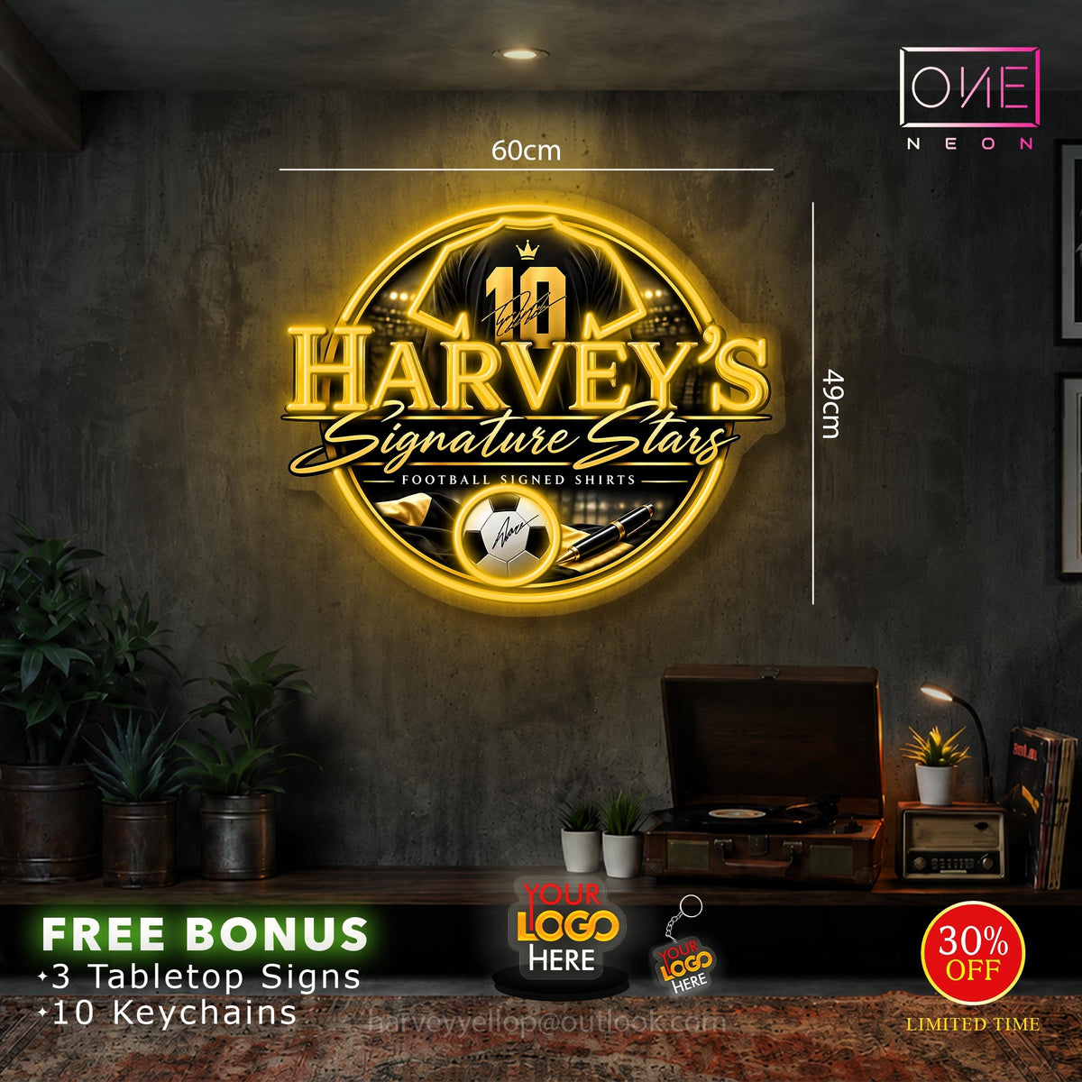 HARVEY'S SIGNATURE STARS | LED Neon Sign