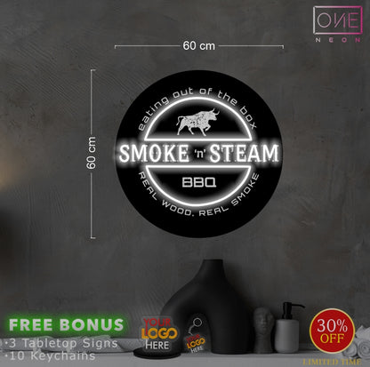 SMOKE N STEAM | LED Neon Sign