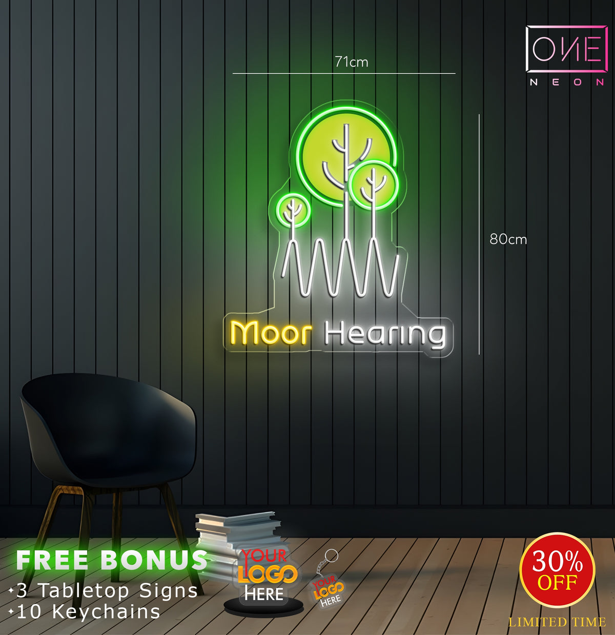 MOOR HEARING | LED Neon Sign