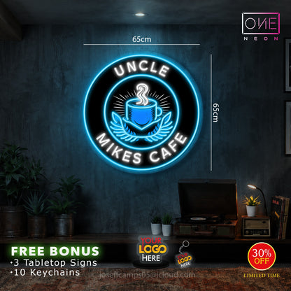 UNCLE MIKES CAFE | LED Neon Sign