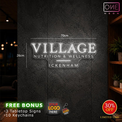 VILLAGE logo | LED Neon Sign