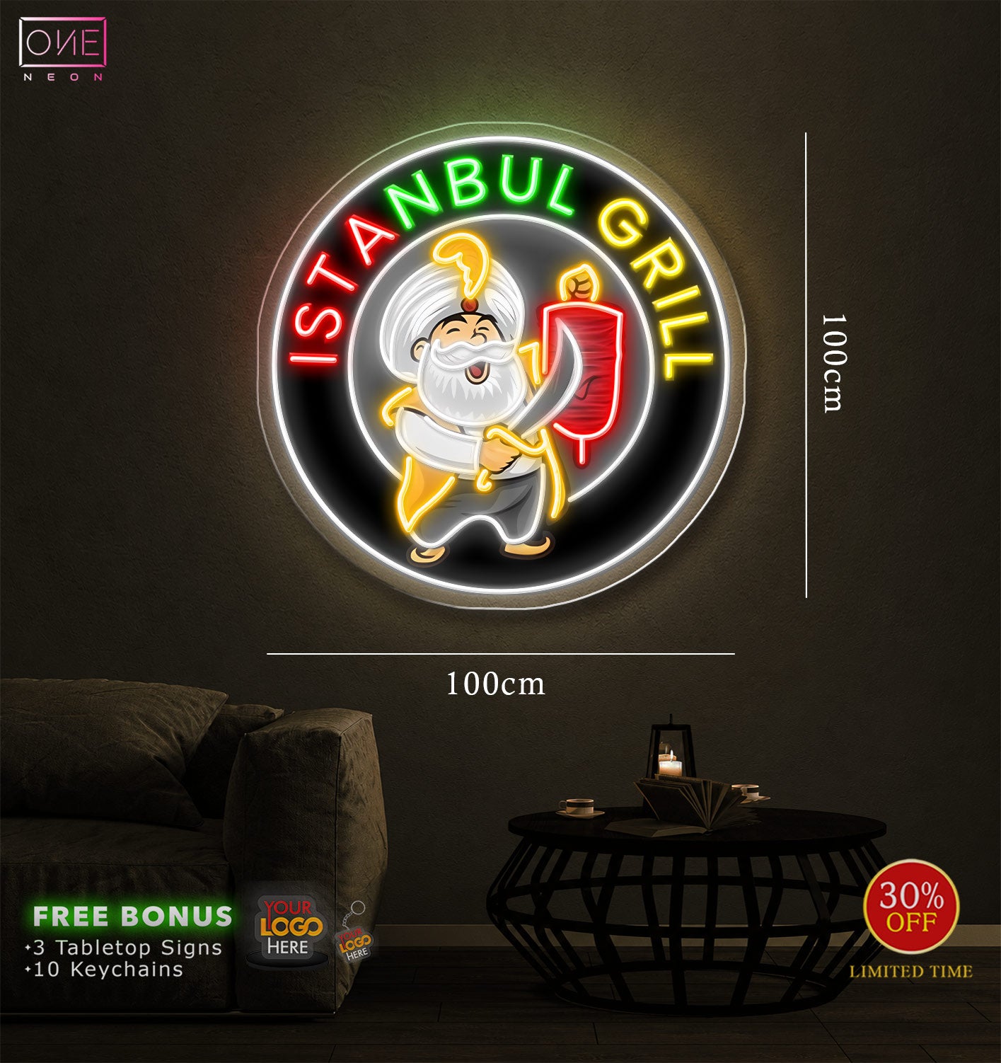 INSTANBUL GRILL | LED Neon Sign (