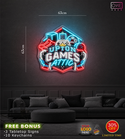 UPTON GAMES ATTIC | LED Neon Sign