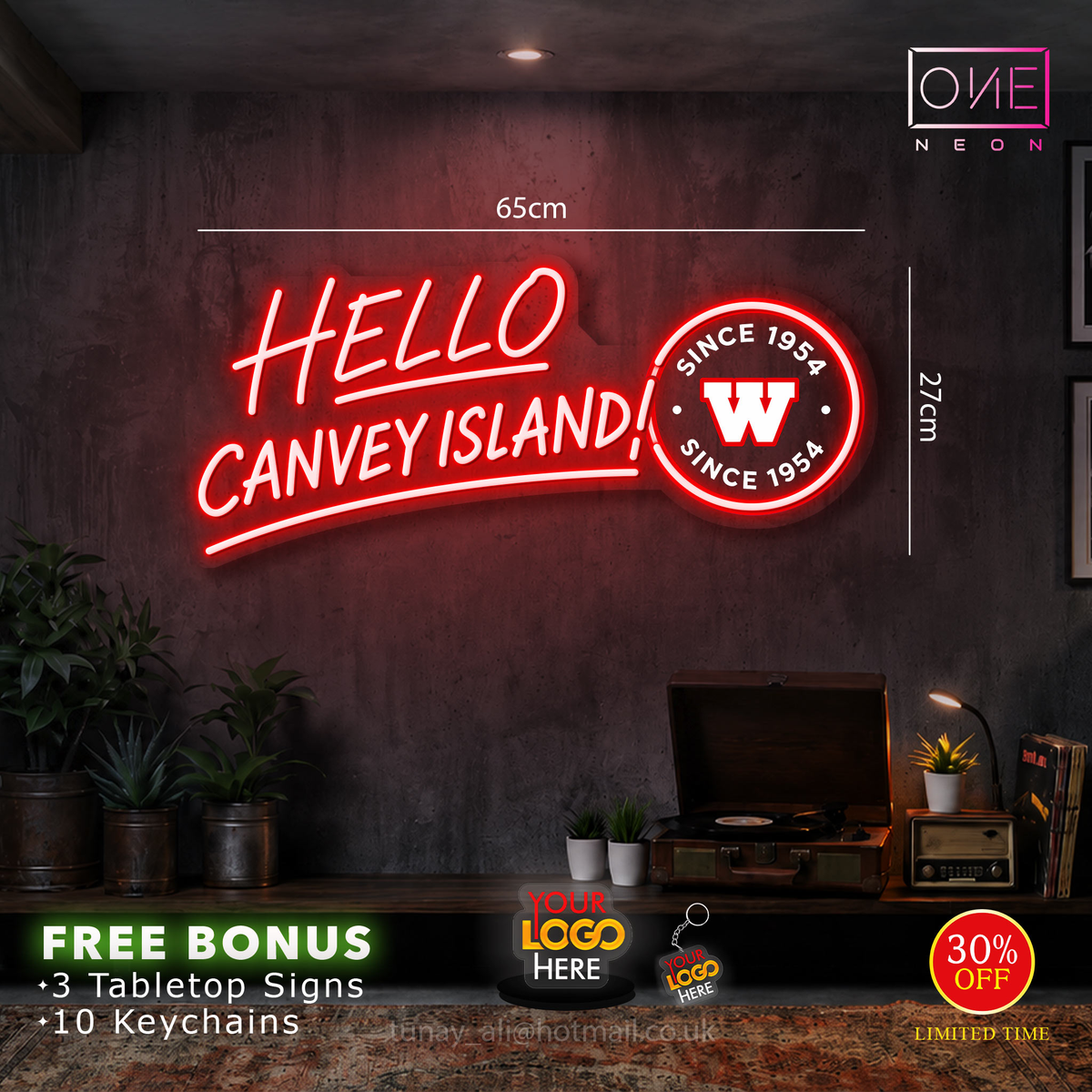 HELLO CANVEY ISLAND | LED Neon Sign