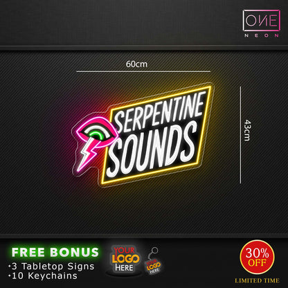 Serpentine Sounds | Led Neon Sign