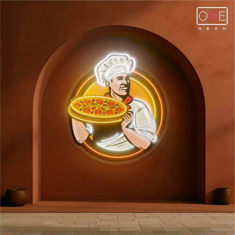 Master Chef’s Pizza Artwork Led Neon Sign