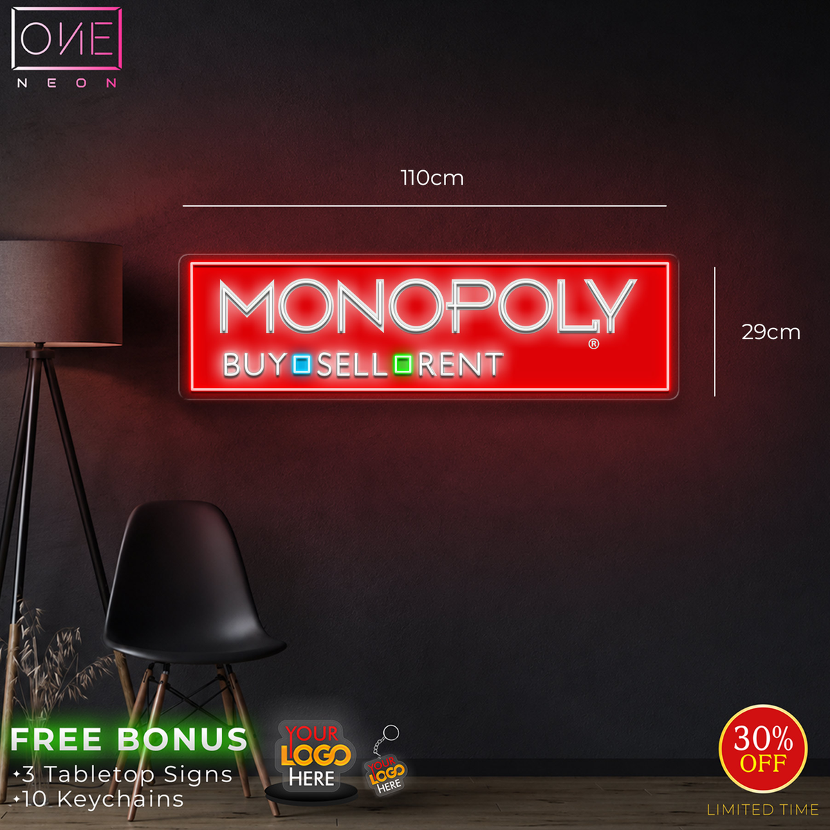 MONOPOLY | LED Neon Sign
