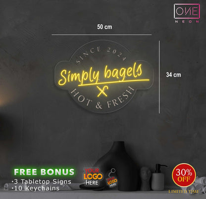 Simply bagels | Led Neon Sign