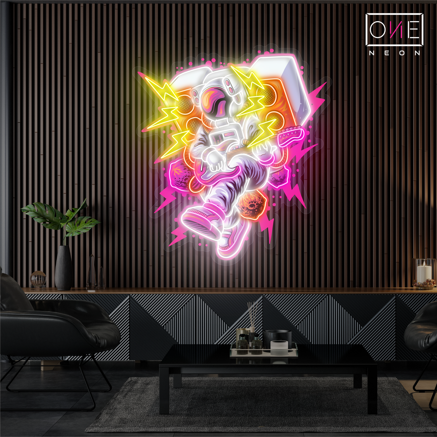 Enseigne lumineuse LED néon artwork astronaute