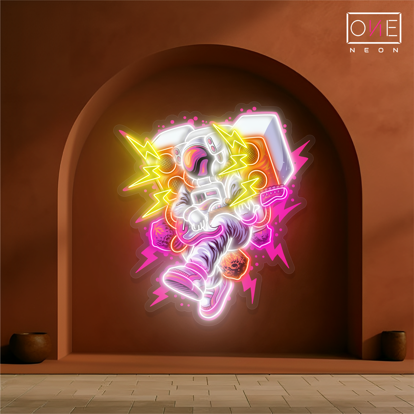 Enseigne lumineuse LED néon artwork astronaute