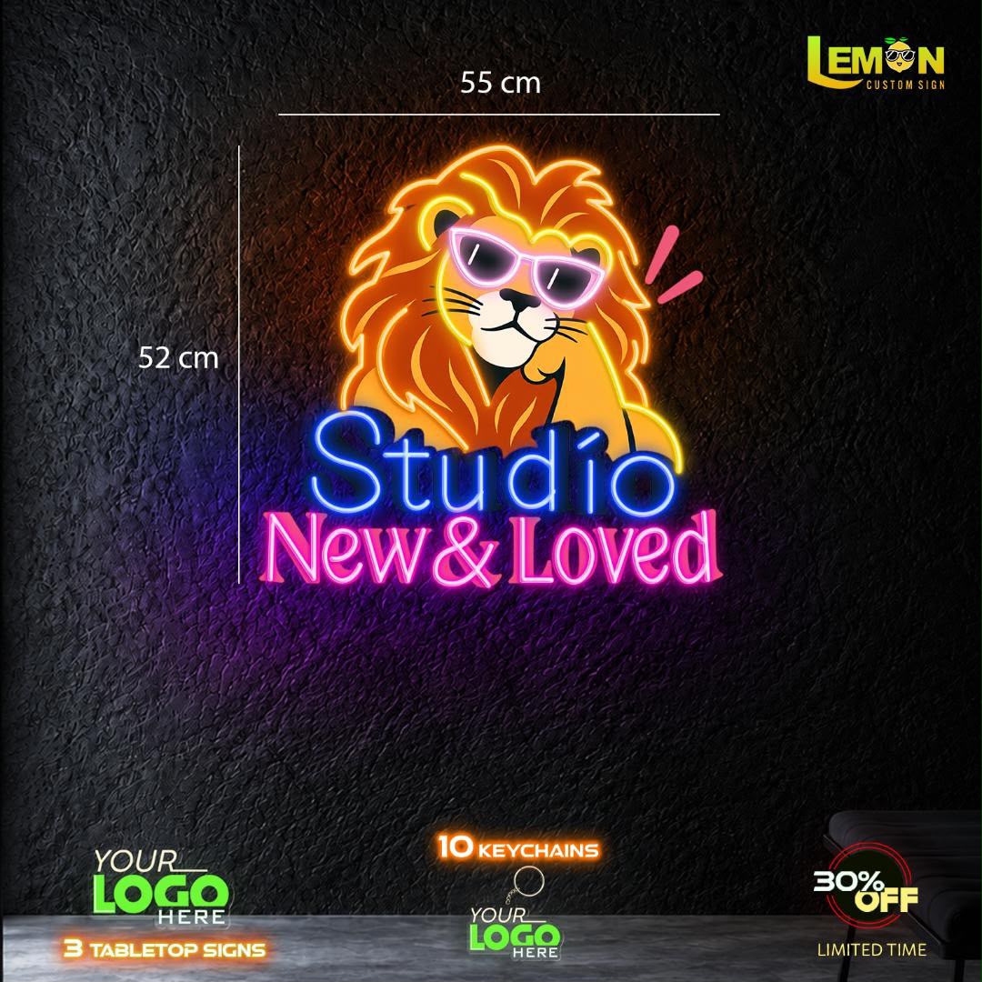 Studio new & loved | LED Neon Sign ( 20 keychains)