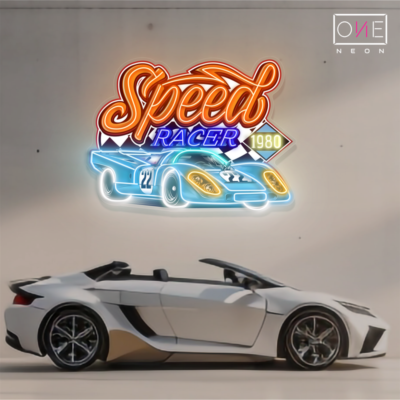 Enseigne LED néon décorative Speed Racer