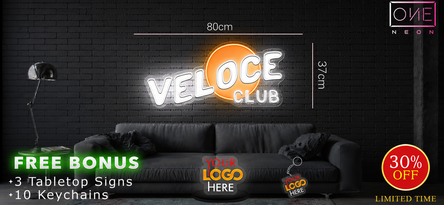 VELOCE CLUB | LED Neon Sign (waterproof)