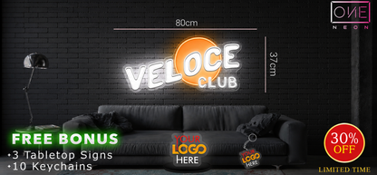 VELOCE CLUB | LED Neon Sign (waterproof)
