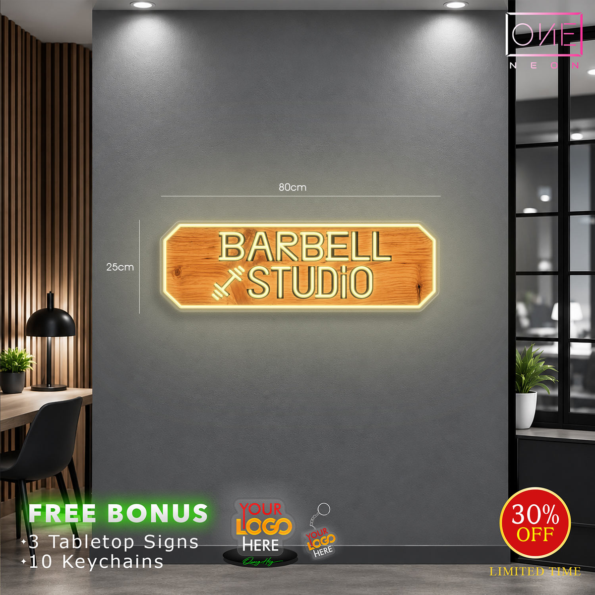 Love training| LED Neon Sign (1 indoor + 1 outdoor sign)