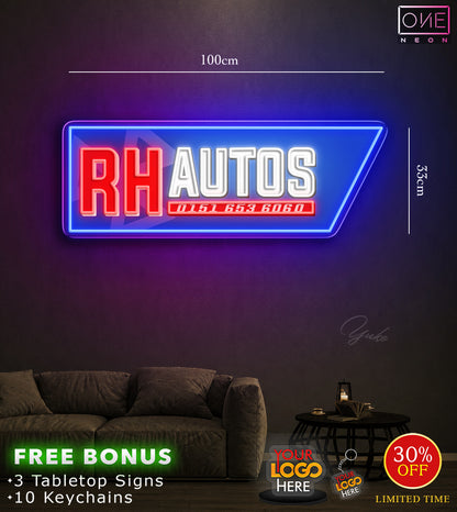 RH AUTOS | LED Neon Sign