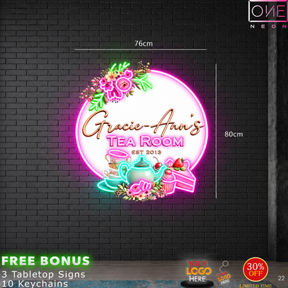 Nata la rose and Gracie Ann's | LED Neon Sign (2 signs)