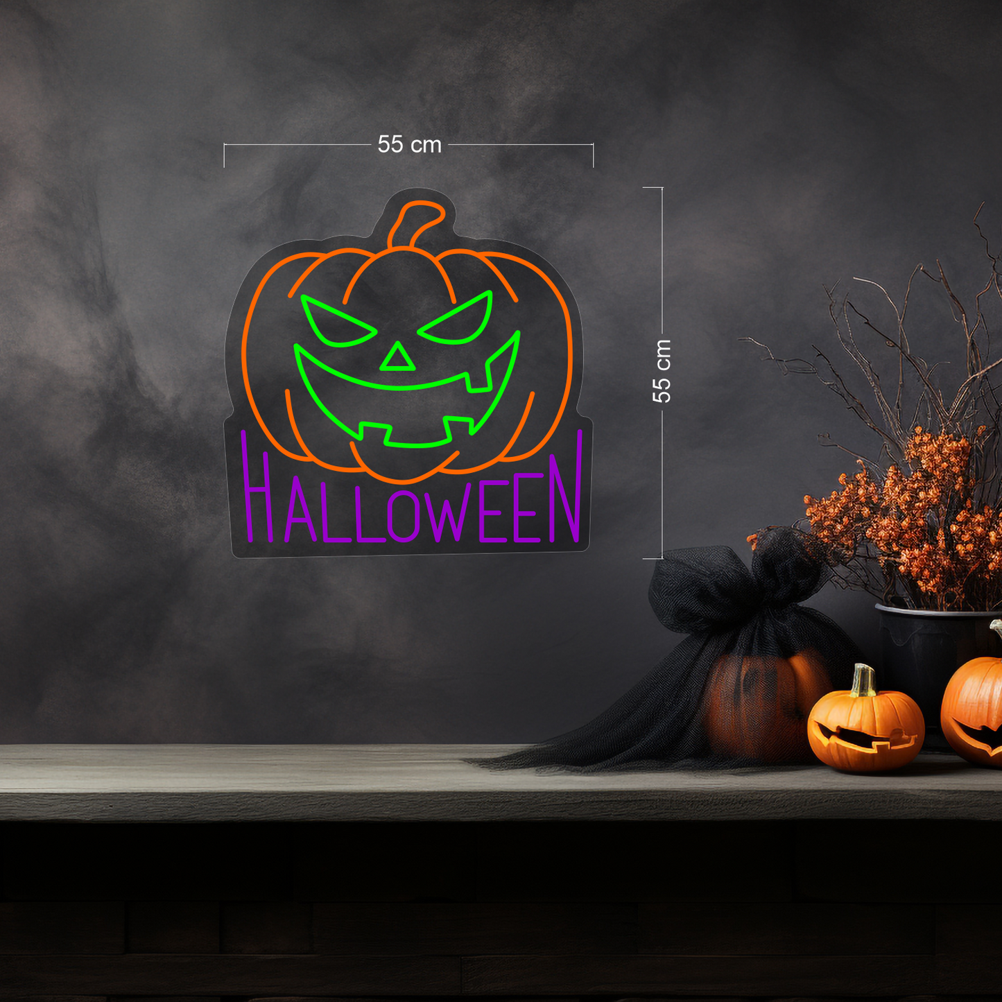 Halloween Pumpkin  LED Neon Sign