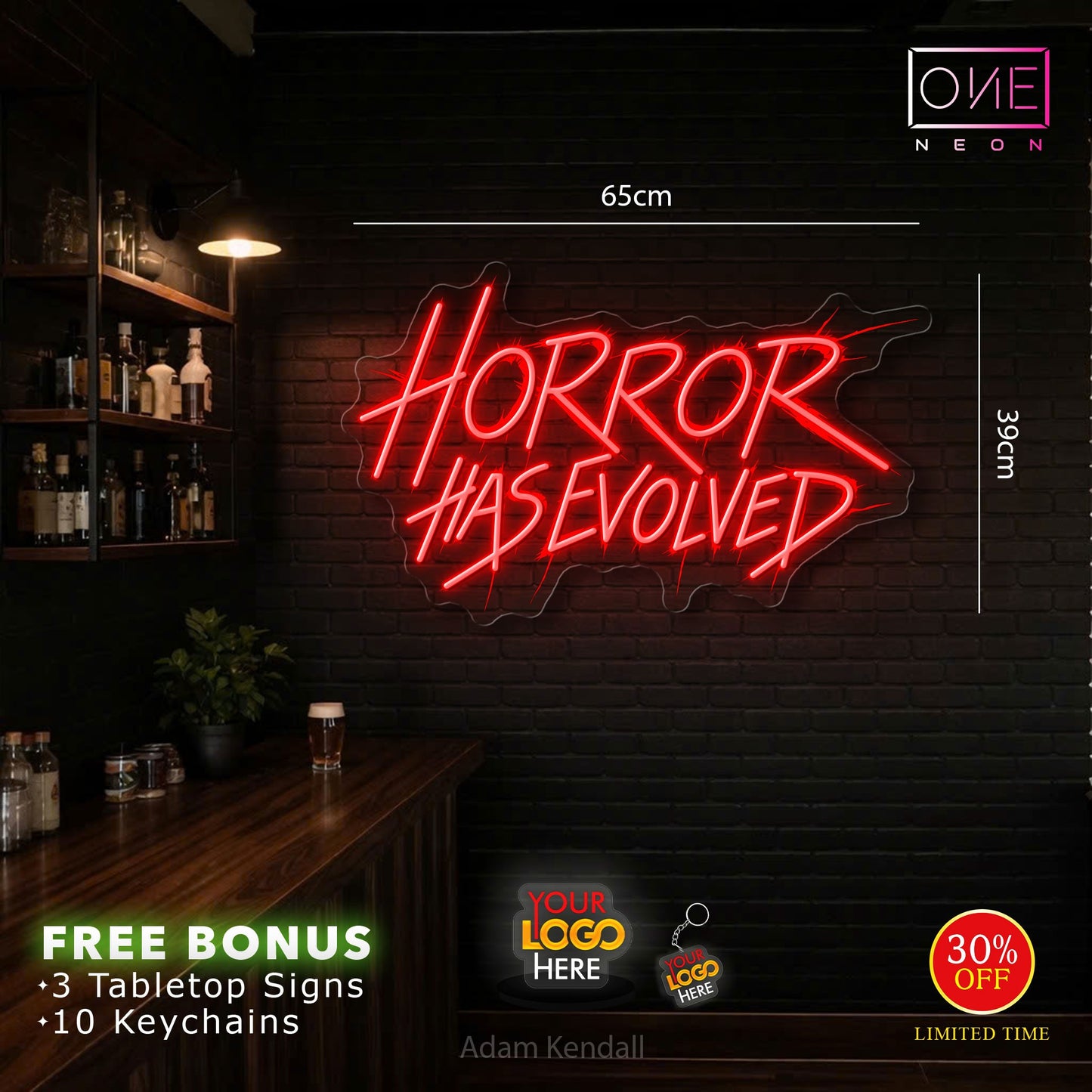 Horror has evolved+ Paralysis escape room ( 2 signs)| Led Neon Sign